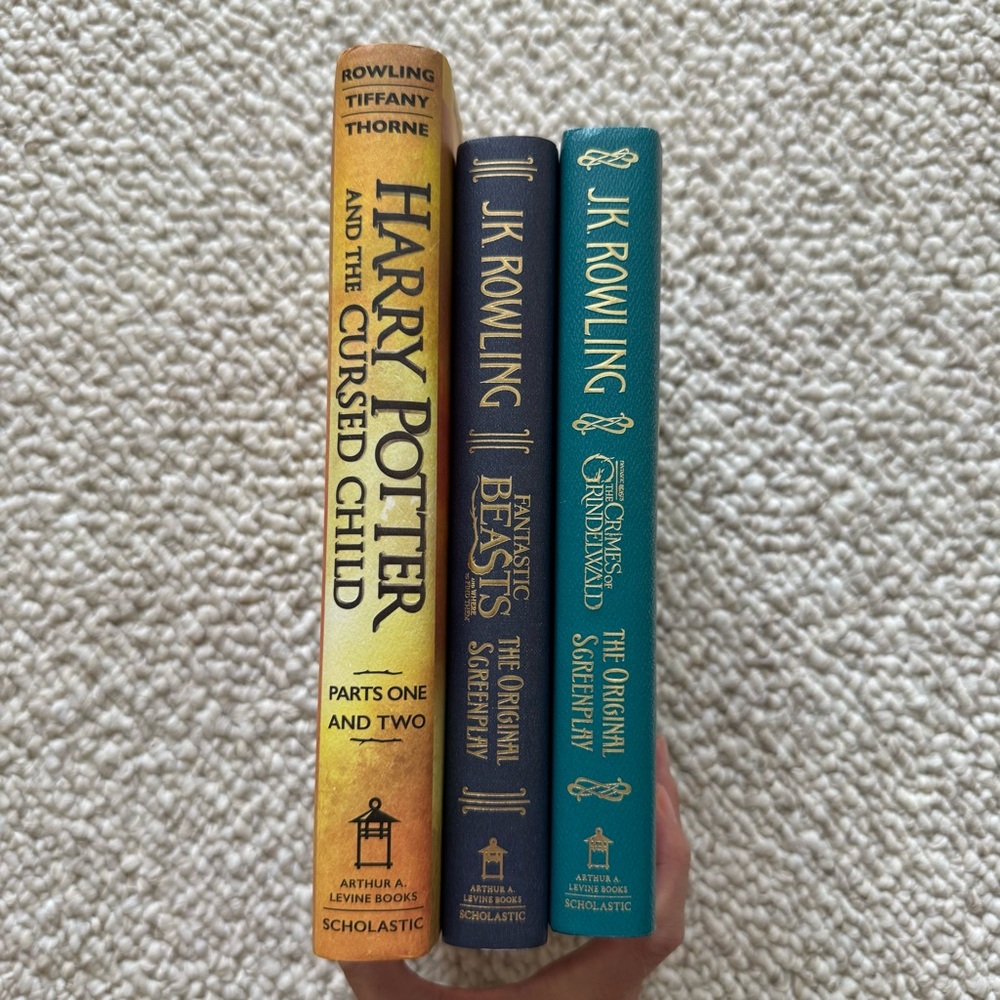 Harry Potter + Fantastic Beasts JK Rowling Screenplay 3 Book Bundle 1st Editions - Picture 2 of 11